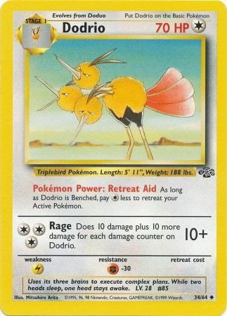 dodrio pokemon card Blaine's Dodrio - Gym Challenge