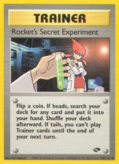 Pokemon Gym Challenge Single Card Uncommon Rockets Secret Experiment ...