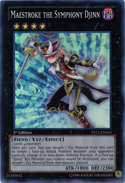 YuGiOh 2012 XYZ Symphony Starter Deck Single Card Super Rare Maestroke the  Symphony Djinn YS12-EN043 - ToyWiz