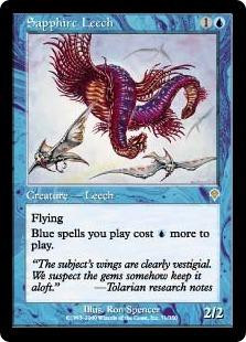 Magic The Gathering Invasion Single Card Rare Sapphire Leech 71
