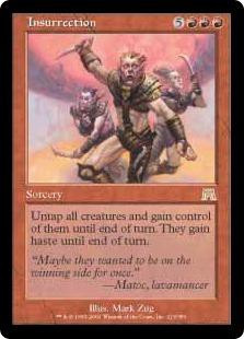 cards like insurrection mtg Magic The Gathering - Commander Masters Untap all creatures and gain control of them until end of turn Spreading Insurrection (Card) | EDHREC