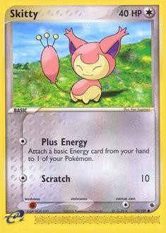 skitty pokemon card - Diamond & Pearl - Legends Awakened - [1] Scratch (10) Skitty - 130/162 Temporal Forces
