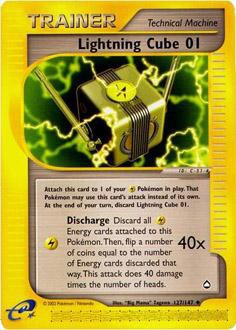 pokemon cube cards Trading Card Game You may play as many Item cards as you like during your turn (before your attack) Pokemon Aquapolis Single Card Uncommon