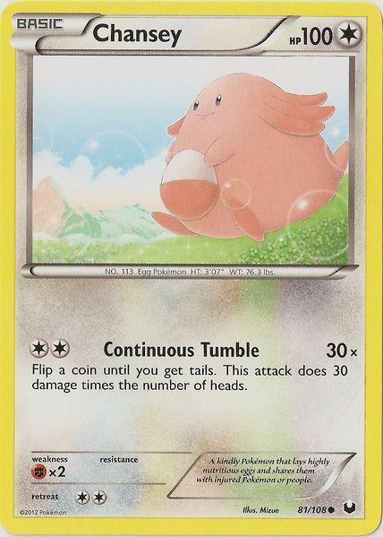 Pokemon Trading Card Game Black White Dark Explorers Single Card Common Chansey 81 - ToyWiz Pokemon Trading Card Game Black White Dark Explorers Single Card Common Chansey 81 - ToyWiz