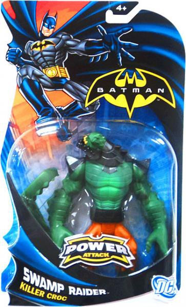 Batman Power Attack Killer Croc Action Figure Swamp Raider Mattel
