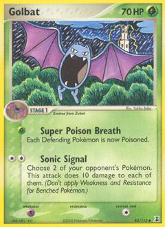 rare golbat card Pokemon Team Rocket Stage 1 Golbat | EX Hidden Legends