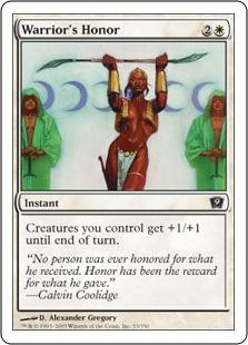 Magic The Gathering 9th Edition Single Card Common Warriors Honor 53 Toywiz - dread master honor suit roblox