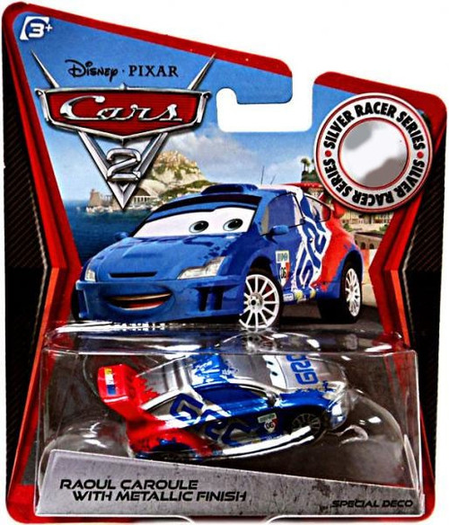 Disney Pixar Cars Cars 2 Silver Racer Series Raoul Caroule with ...