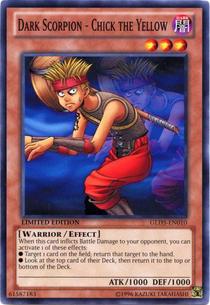 YuGiOh Gold Series 5 Haunted Mine Single Card Common Dark Scorpion - Chick  the Yellow GLD5-EN010 - ToyWiz