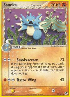 1995 seadra pokemon card value - PreRelease Promo #9/132 Colorless Water Gun (20+) Does 20 damage plus 10 more damage for each Water Energy attached to Seadra but not used to pay for this attacks Energy cost Vintage Uncommon - 1st Edition