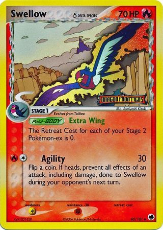 pokemon card swellow 134/185 Uncommon Cute TCG All cards will be carefully packed for safe transit Swellow (49/107) (Stamped) [EX: Deoxys]