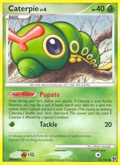 Pokemon Diamond Pearl Great Encounters Single Card Common Caterpie 63 Toywiz - cute tiny shiny capterpie roblox