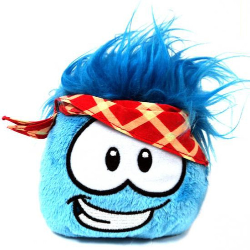 Club Penguin Series 11 Blue Puffle Exclusive Plush Plaid Bandana