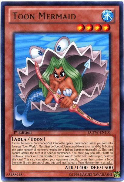 YuGiOh Trading Card Game Legendary Collection 3 Single Card Rare Toon Mermaid LCYW-EN105 - ToyWiz YuGiOh Trading Card Game Legendary Collection 3 Single Card Rare Toon Mermaid LCYW-EN105 - ToyWiz