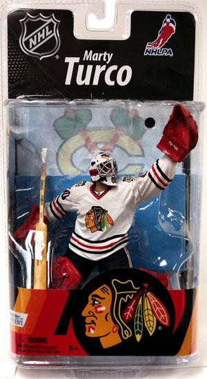 McFarlane Toys NHL Chicago Blackhawks Sports Picks Hockey Series 27 Marty  Turco Action Figure [White Jersey]