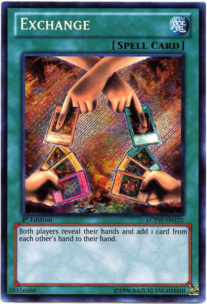 YuGiOh Trading Card Game Legendary Collection 3 Secret Rare Exchange  LCYW-EN125