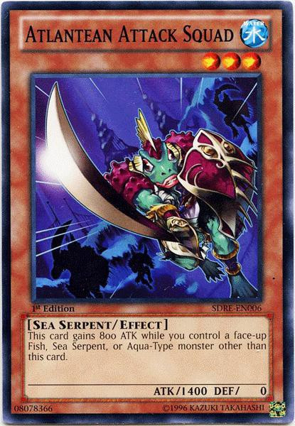 YuGiOh Structure Deck: Realm of the Sea Emperor Common Atlantean Attack  Squad SDRE-EN006