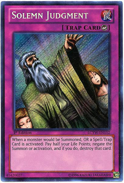 YuGiOh Trading Card Game Legendary Collection 3 Single Card Secret Rare Solemn Judgment LCYW-EN152 - ToyWiz YuGiOh Trading Card Game Legendary Collection 3 Single Card Secret Rare Solemn Judgment LCYW-EN152 - ToyWiz
