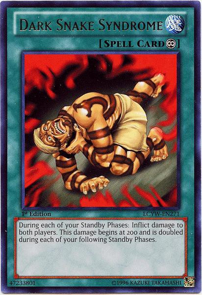 YuGiOh Trading Card Game Legendary Collection 3 Rare Dark Snake Syndrome LCYW-EN271 YuGiOh Trading Card Game Legendary Collection 3 Rare Dark Snake Syndrome LCYW-EN271