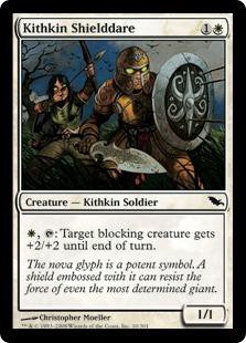 Magic The Gathering Shadowmoor Single Card Common Kithkin Shielddare 10 ...