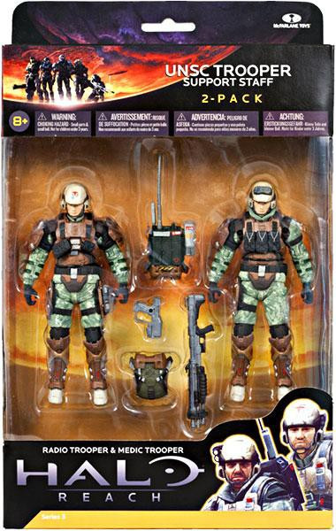 McFarlane Toys Halo Reach Series 3 UNSC Trooper Support Staff