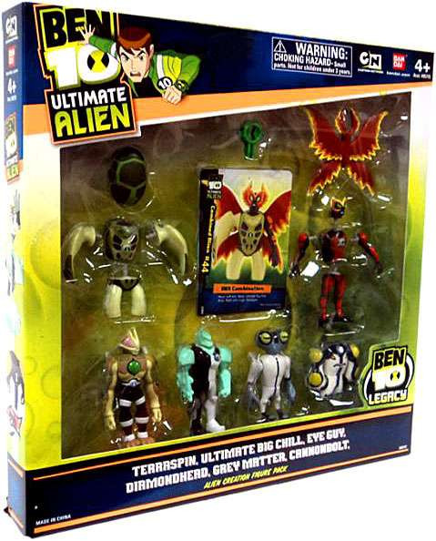 Ben 10 Ultimate Alien Terraspin, Ultimate Big Chill, Eye Guy