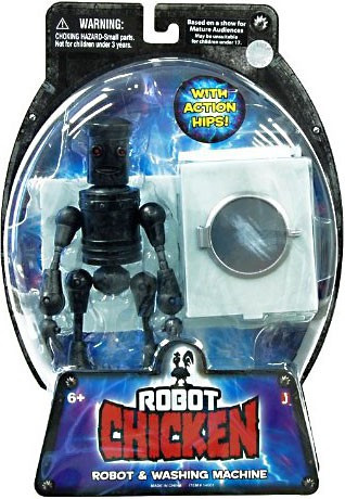 Robot Chicken Robot Washing Machine Action Figure Jazwares - ToyWiz