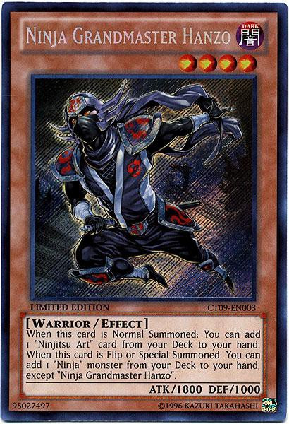 YuGiOh Holiday Tin Promo Single Card Secret Rare Ninja Grandmaster