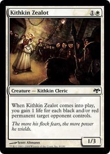 mtg kithkin cards Magic The Gathering Eventide Single Card Common Zealot 9 Mint / near mint condition trading card Magic the Gathering [065] LORWYN