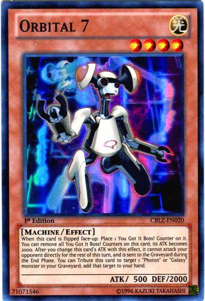 orbital 7 yugioh card YU-GI-OH! - (CBLZ-EN020) - Cosmo Blazer - 1st Edition Enter! Galaxy Defense Robot -