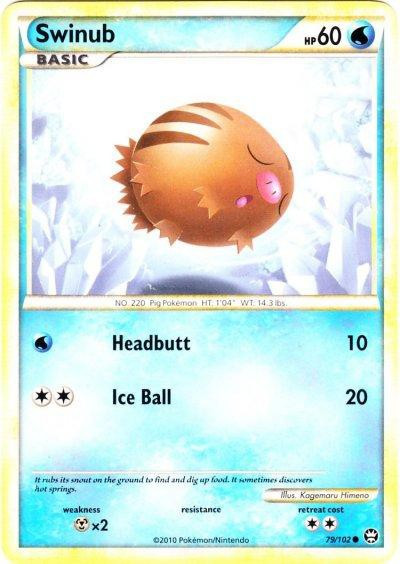 swinub pokemon card Common Retreat cost 2025 Pokemon Jtg En-journey Together