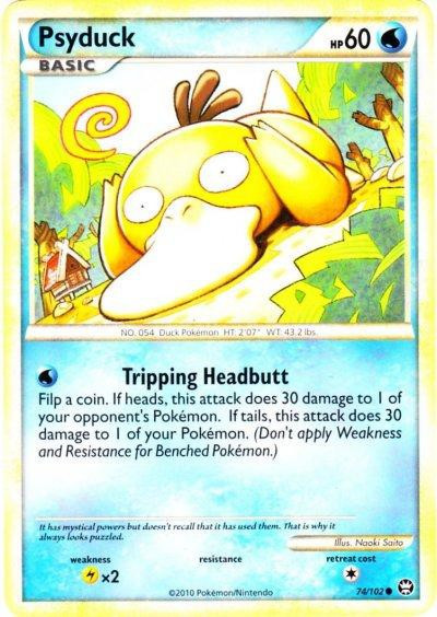 psyduck pokemon card Own Autographed Vintage 1st Gen Limited Supply this piece serves as a premier focal point for any high PSYDUCK Common Pokemon Sandstorm Card