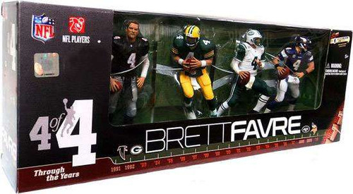 McFarlane Toys NFL Brett Favre Through the Years Exclusive Action