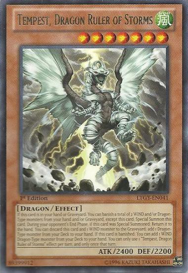 YuGiOh Trading Card Game Lord of the Tachyon Galaxy Single Card Rare  Tempest, Dragon Ruler of Storms LTGY-EN041 - ToyWiz
