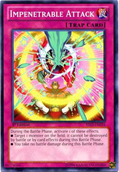 YuGiOh 2013 Super Starter V for Victory Single Card Common Impenetrable  Attack YS13-EN034 - ToyWiz