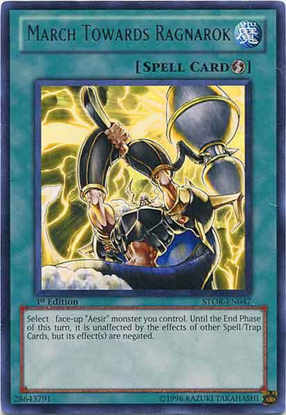 YuGiOh YuGiOh 5Ds Storm of Ragnarok Single Card Rare March Towards