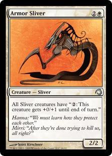 every sliver card mtg Commander Deck EDH Deck Hivelord 100 Magic Cards Custom Moonveil Games All Sliver creatures get +1/+1 for each other Sliver on the battlefield. Mono-white Slivers-60 Card Magic the