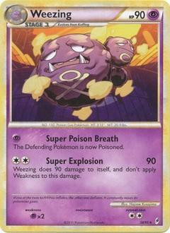 pokemon card weezing Trading Game Call of Legends Single Card Rare 38 Stage 1 Weezing · Plasma Storm (PLS)