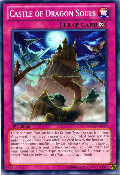 Yu-Gi-Oh! Castle Of Dragon Souls Card - SDBE-EN033 Common - From Saga Of Blue-Eyes White Dragon Structure Deck