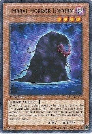 yugioh horror cards YuGiOh Trading Card Game Judgment of the Light Single Card Common Umbral  Horror Unform JOTL-EN013