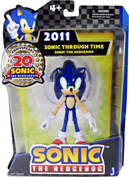 Sonic The Hedgehog 20th Anniversary Sonic 5 Action Figure 2011