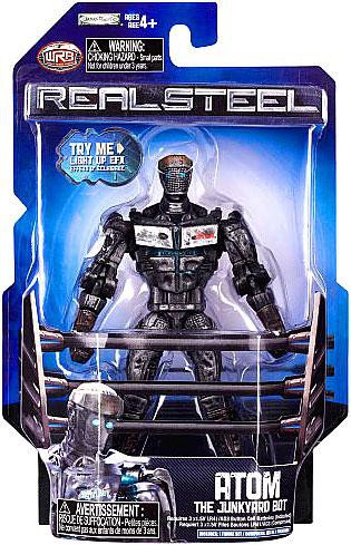 REAL STEEL ATOM フィギュア Amazon.com: Real Steel Wave 1 Action Figure Atom The Junkyard Bot