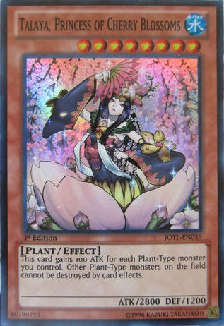 Yu-Gi-Oh! Sammelkarte: Talaya, Princess Of Cherry Blossoms (JOTL-EN036) – Super Rare, 1st Edition