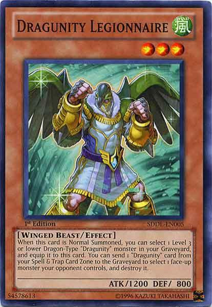 YuGiOh Dragunity Legion Structure Deck Common Dragunity Legionnaire  SDDL-EN005