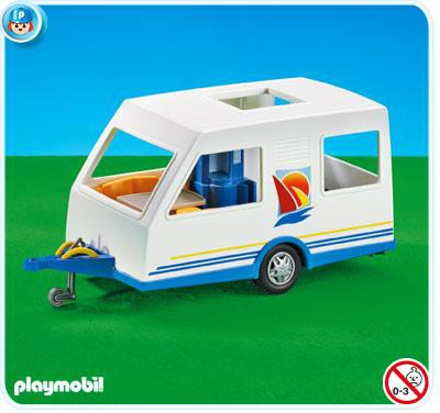 overdrijven leren bron Playmobil Vacation Leisure Camping Trailer Set 7503 - ToyWiz
