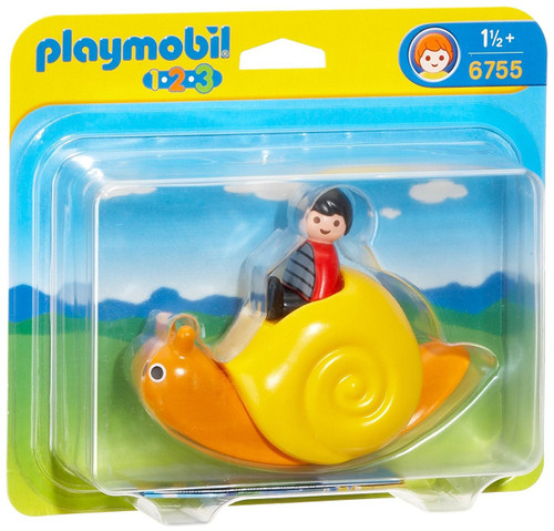 PLAYMOBIL 1.2.3 Rocking Snail Toddler Toy - Ride-On Rocker & Rattle For Ages 18 Months+ - View #9