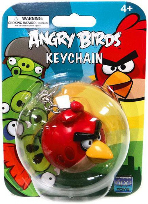 Angry Birds Red Bird Keychain Commonwealth Toys - ToyWiz