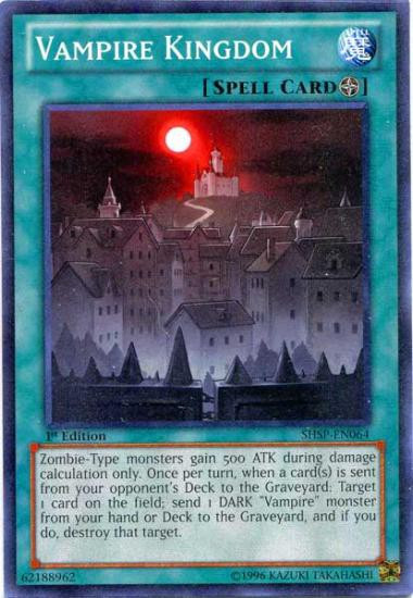 YuGiOh Trading Card Game Shadow Specters Single Card Common Vampire Kingdom  SHSP-EN064 - ToyWiz