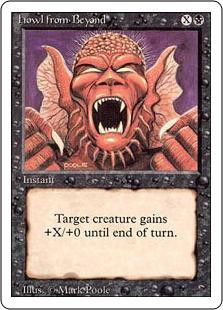 Magic The Gathering Revised Single Card Common Howl from Beyond 114 ...