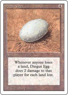 mtg Dingus Egg   サイン？ Dingus Egg (BB) | 4th Edition - Black Border - Portuguese